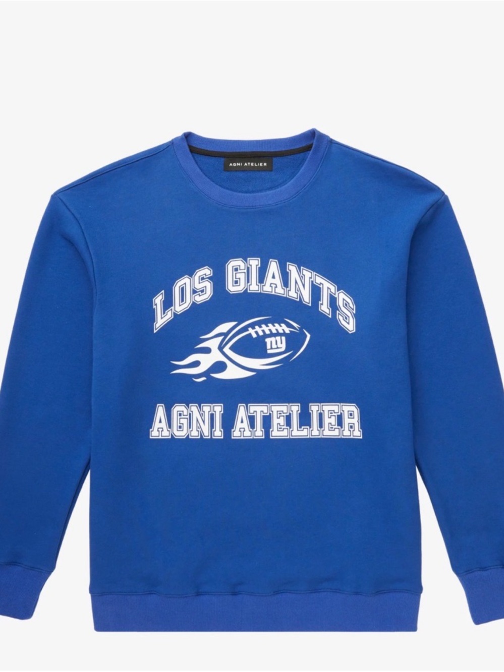 Blue 'Los Giants' Crewneck Sweatshirt